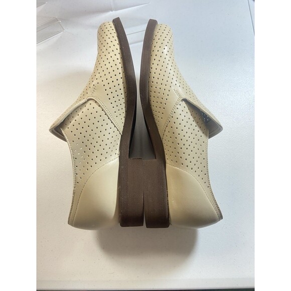 Hush Puppies Mens Perforated Leather Slip On Loafers Bone Size 9 - Picture 11 of 16
